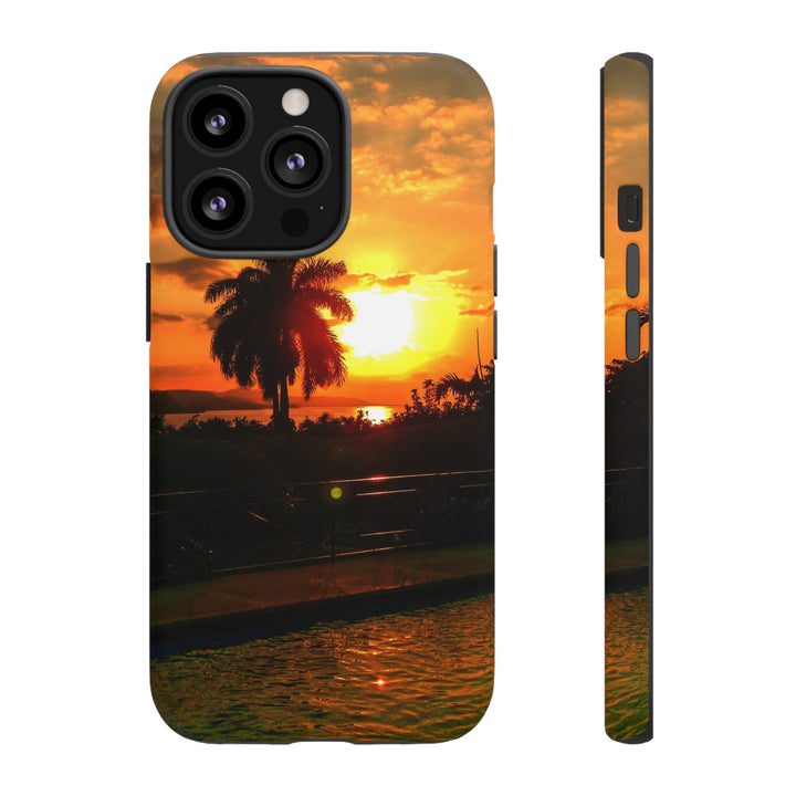 Cute Samsung Case | Cool Iphone Case | Summer Jamaica Pool Sunset, Samsung S24, S23, S22, S21, IPhone 15 Case | Iphone 14 Case, Iphone 13 Case - Studio40ParkLane
