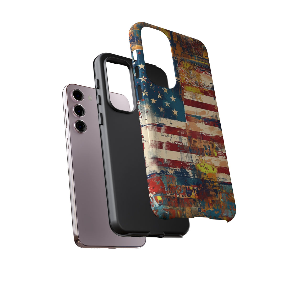 Impact Resistant, American Flag, Cute Phone Cases for Samsung S24, S23, S22, S21, IPhone 15 pro Iphone 14 pro Iphone 13 IPhone 12 Iphone 11 - Studio40ParkLane