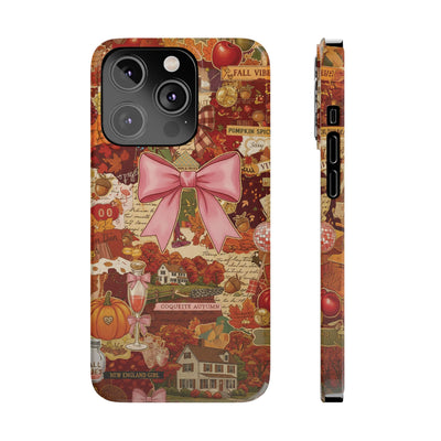 New England fall Coquette Collage Cute Phone Case for Iphone 16 - | iPhone 15 Pro Max Case | iPhone 14 Case Iphone 13 12 11 10 9 8 7 X XS - Studio40ParkLane