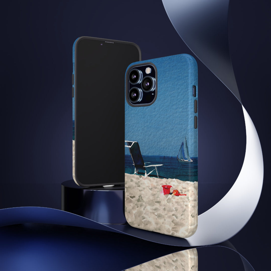 Cute Samsung Case | Cool Iphone Case | Summer Blue Beach Chair, Samsung S24, S23, S22, S21, IPhone 15 Case | Iphone 14 Case, Iphone 13 Case - Studio40ParkLane