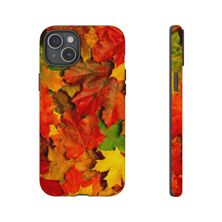 Fall Leaves Impact Resistant, Cute Phone Cases for Samsung S24, S23, S22, S21, IPhone 15 pro Iphone 14 pro Iphone 13 IPhone 12 Iphone 11 - Studio40ParkLane