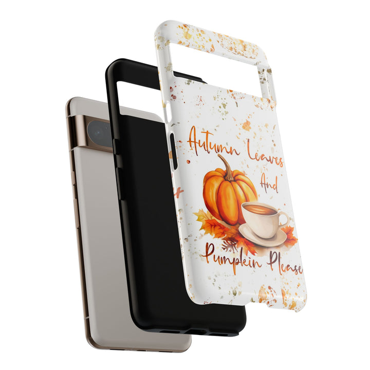 Impact Resistant, Fall Leaves Pumpkin Pie, Cute Phone Cases for Samsung S24, S23, S22, S21, IPhone 15 pro Iphone 14 pro Iphone 13 IPhone 12 Iphone 11 - Studio40ParkLane