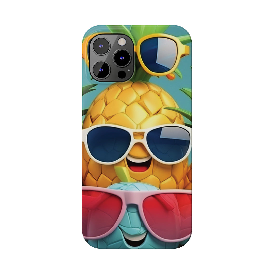 Slim Cute Phone Cases for Iphone - | iPhone 15 Case | iPhone 15 Pro Max Case, Iphone 14 Case, Iphone 14 Pro Max, Iphone 13, Summer Pineapple Fruit - Studio40ParkLane