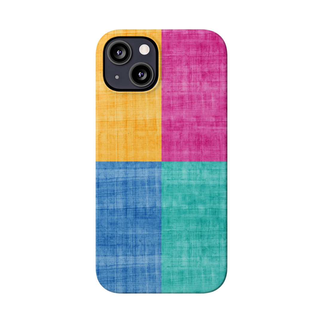 Slim Cute Phone Cases for Iphone | iPhone 15 Case | iPhone 15 Pro Max Case, Iphone 14, Iphone 14 Pro Max, Iphone 13, Abstract Color Blocks - Studio40ParkLane