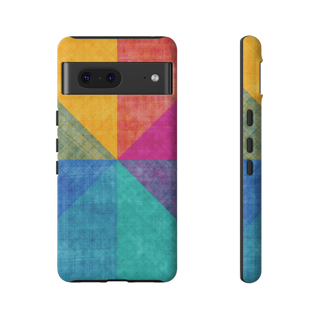Impact Resistant, Colored Shapes, Cute Phone Cases for Samsung S24, S23, S22, S21, IPhone 15 pro Iphone 14 pro Iphone 13 IPhone 12 Iphone 11 - Studio40ParkLane