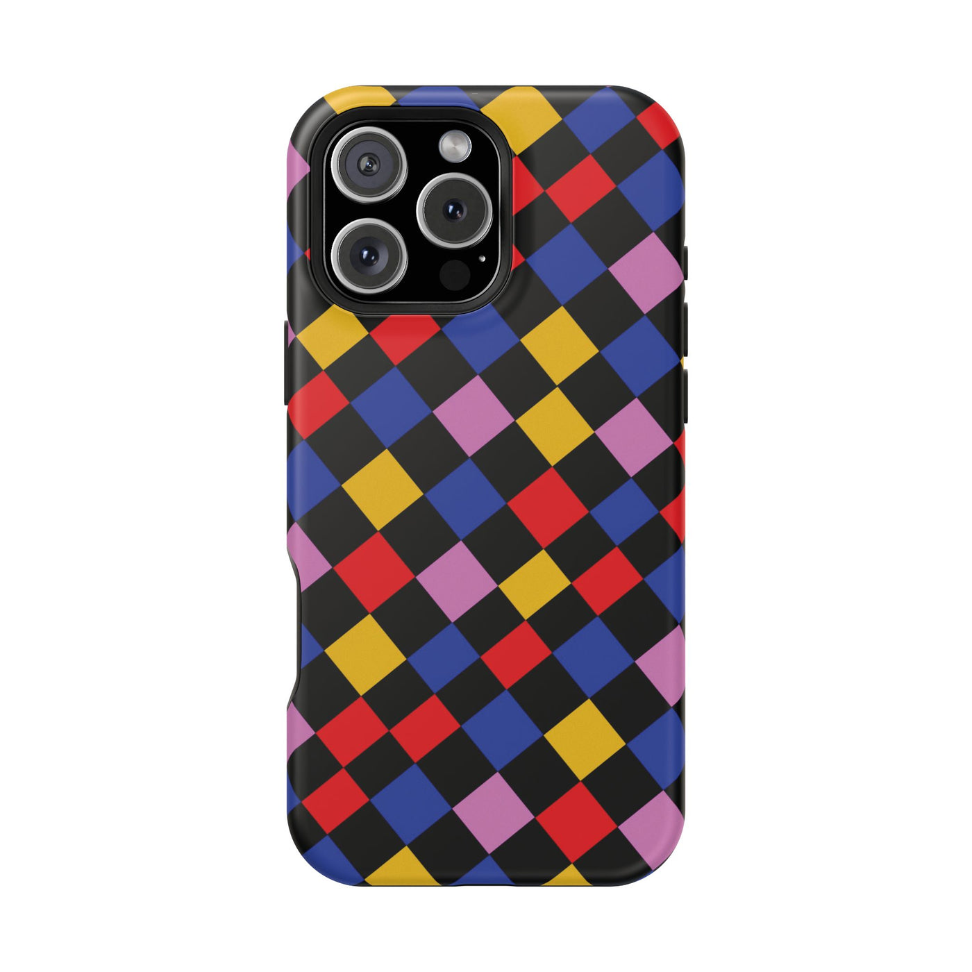 Aesthetic Colorful Checkerboard Tough Magsafe Phone Case - For iPhone 17 Pro Max iPhone 16 Pro iPhone 15 Iphone 14 Plus 13 Pro 12 11 Gift - Studio40ParkLane
