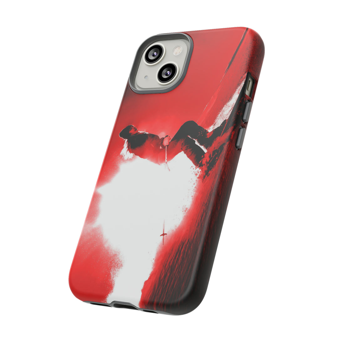 Cute IPhone Case | iPhone 15 Case | iPhone 15 Pro Max Case, Iphone 14 Case, Iphone 14 Pro Max Case IPhone Case for Art Lovers - Red Skier - Studio40ParkLane