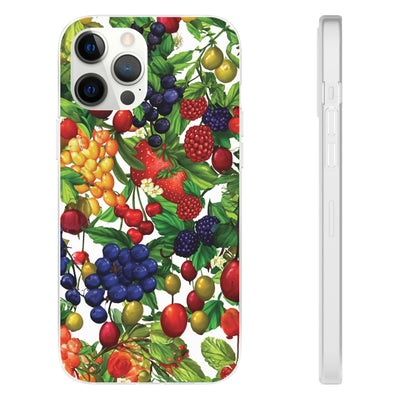 Cute Flexi Phone Cases, For Samsung Galaxy and Iphone, Summer Mixed Fruit, Galaxy S23 Phone Case, Samsung S22 Case, Samsung S21, Iphone 15, Iphone 14, Iphone 13