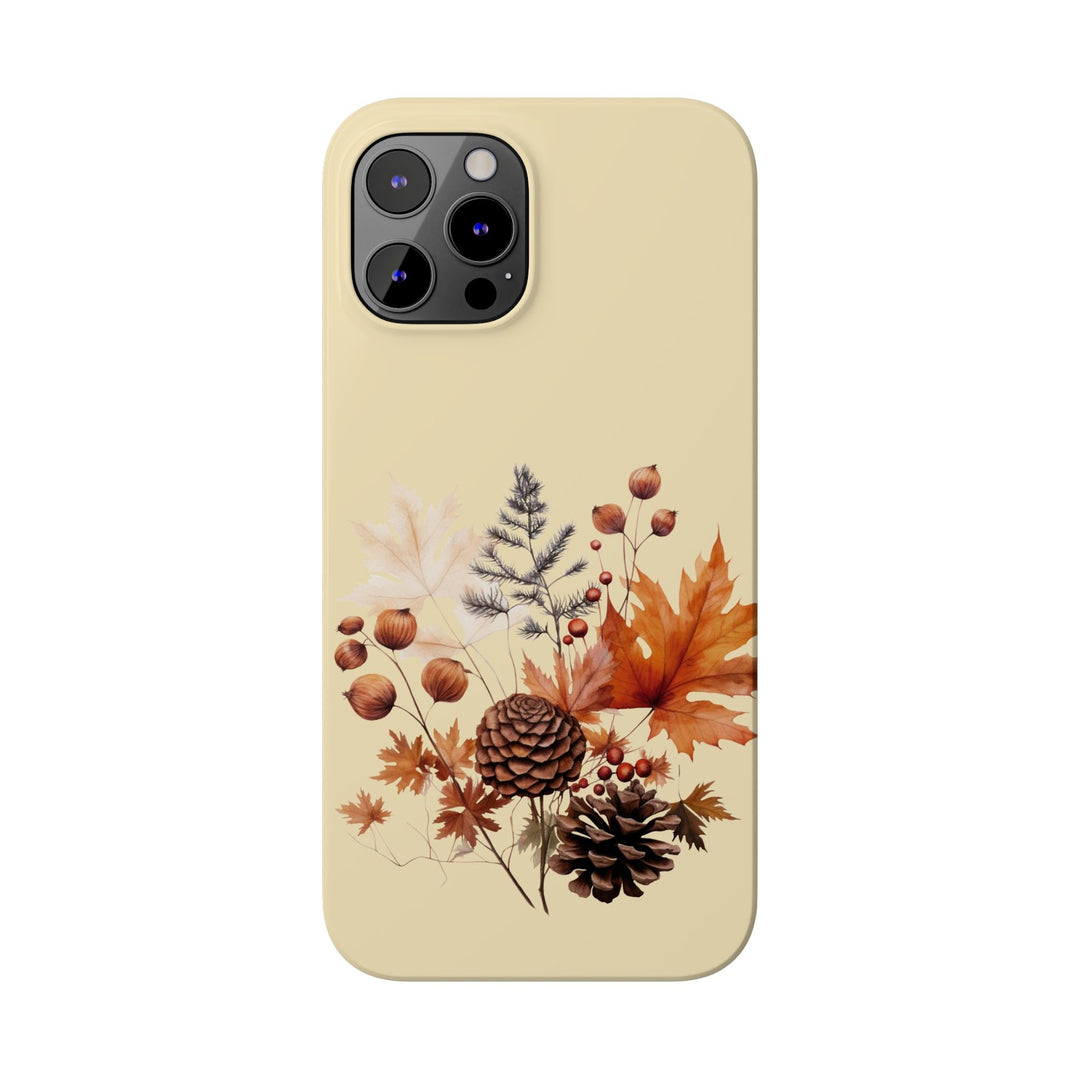Slim Fall Leaves Foliage Cute Phone Cases for Iphone 16 | iPhone 15 Case | iPhone 15 Pro Max Case, Iphone 14, Iphone 14 Pro Max, Iphone 13, Slim Mom Dad Gift - Studio40ParkLane