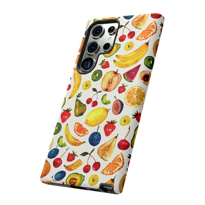 Impact Resistant, Mixed Fruits, Cute Phone Cases for Samsung S24, S23, S22, S21, IPhone 15 pro Iphone 14 pro Iphone 13 IPhone 12 Iphone 11