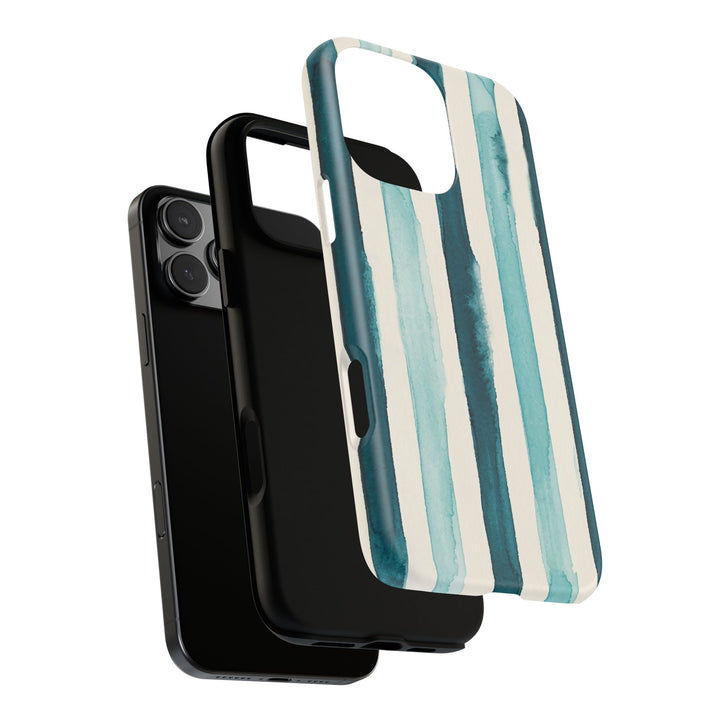 Tough Cute Green Stripes Phone Case, for IPhone 17 Pro Max | Iphone 17 Air, Iphone 16, IPhone 15, 14 13 12, Samsung Galaxy S26, S25, S24, S23
