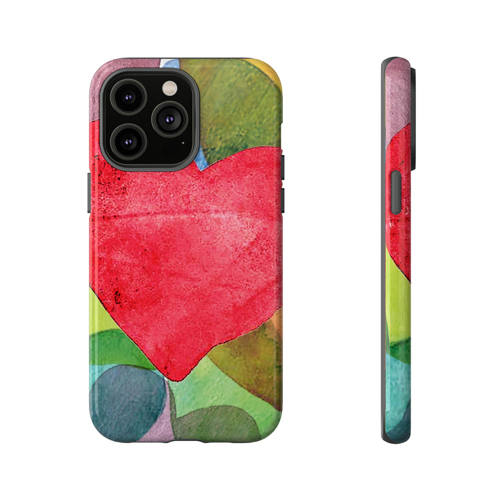 Cute IPhone Case | iPhone 15 Case | iPhone 15 Pro Max Case, Iphone 14 Case, Iphone 14 Pro Max Case IPhone Case for Art Lovers, Red Heart - Studio40ParkLane