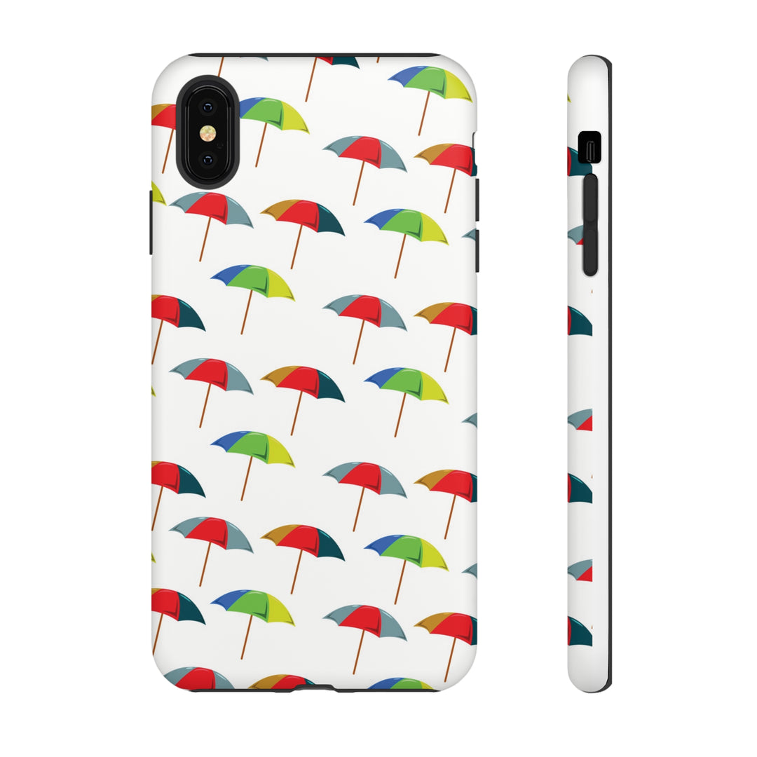 Cute IPhone Case | Colorful Beach Parasols, iPhone 15 Case | iPhone 15 Pro Case, Iphone 14 Case, Iphone 14 Pro Max Case, Protective Iphone Case - Studio40ParkLane