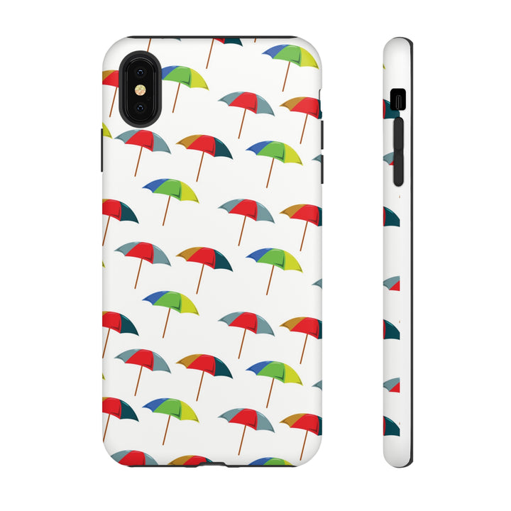 Cute IPhone Case | Colorful Beach Parasols, iPhone 15 Case | iPhone 15 Pro Case, Iphone 14 Case, Iphone 14 Pro Max Case, Protective Iphone Case - Studio40ParkLane
