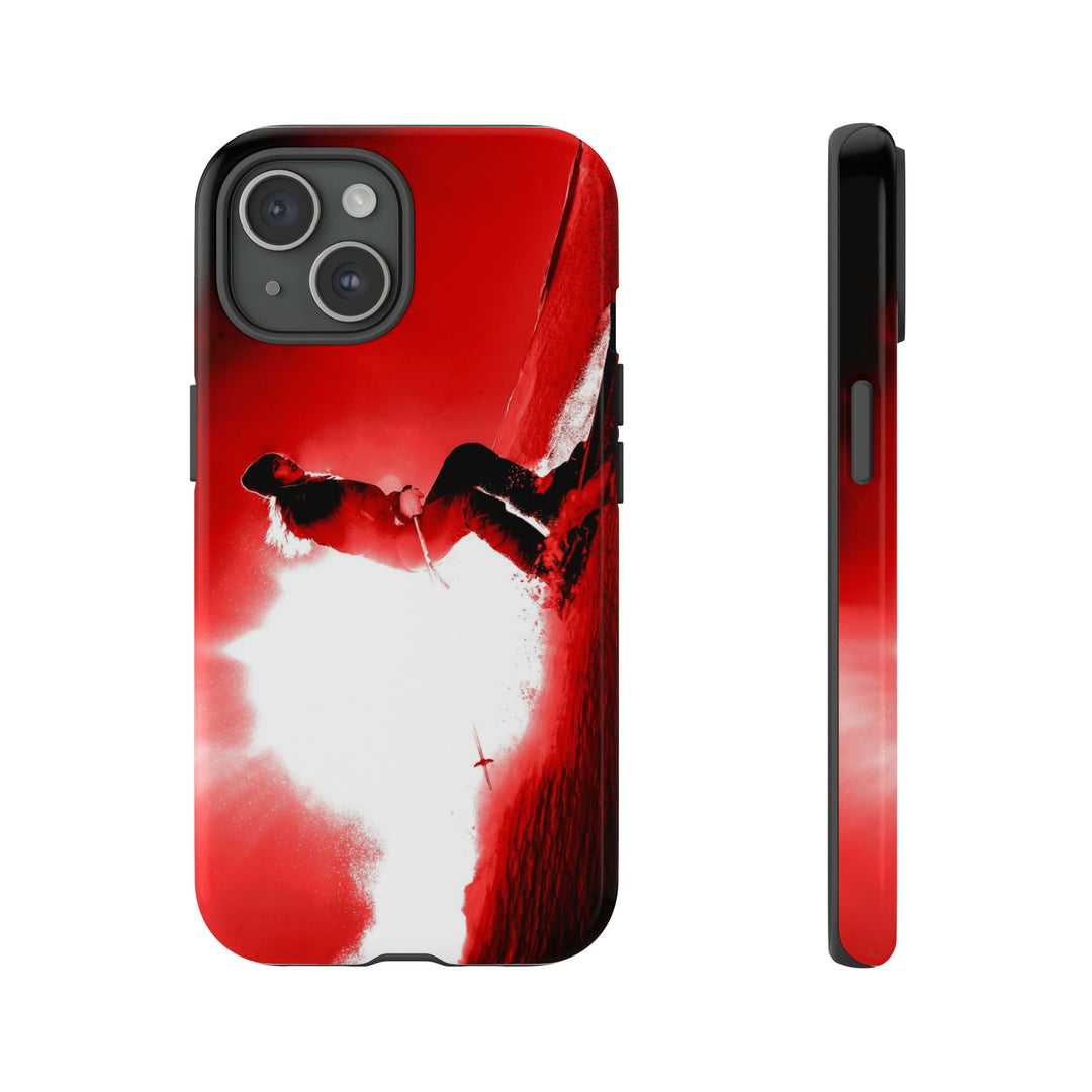 Cute IPhone Case | iPhone 15 Case | iPhone 15 Pro Max Case, Iphone 14 Case, Iphone 14 Pro Max Case IPhone Case for Art Lovers - Red Skier - Studio40ParkLane