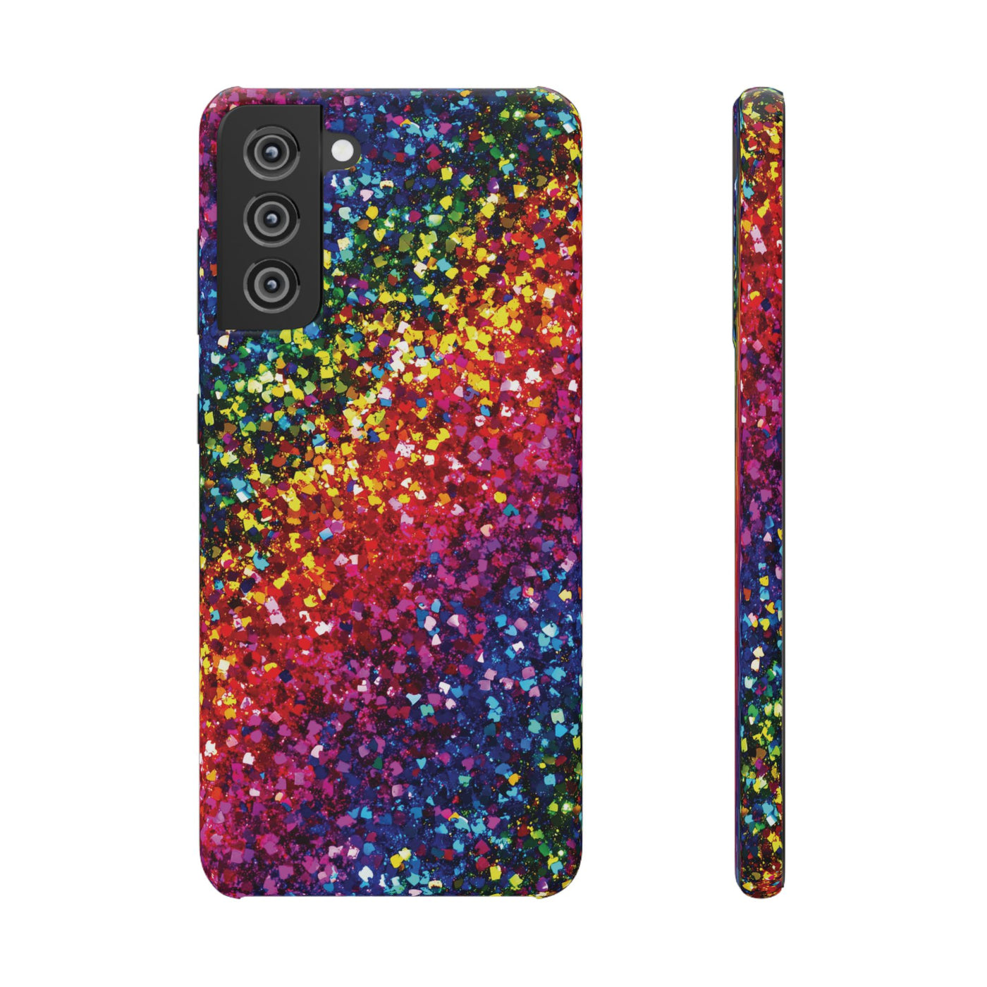 Snap Non-Glitter Muted Color Play on "Faux" Glitter Effect Cute Phone Cases for Samsung and Iphone, 16, 15, 14, S24, S23, S22, S21, S20, Plus and Ultra