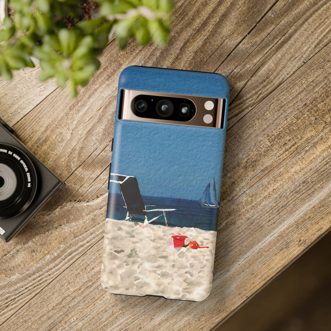 Cute Samsung Case | Cool Iphone Case | Summer Blue Beach Chair, Samsung S24, S23, S22, S21, IPhone 15 Case | Iphone 14 Case, Iphone 13 Case - Studio40ParkLane