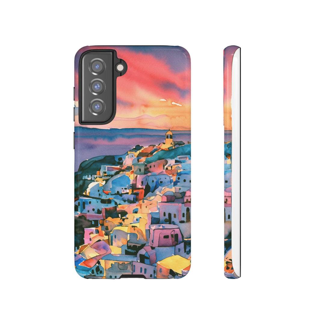 Impact Resistant, Greek Sunset, Cute Phone Cases for Samsung S24, S23, S22, S21, IPhone 15 pro Iphone 14 pro Iphone 13 IPhone 12 Iphone 11 - Studio40ParkLane