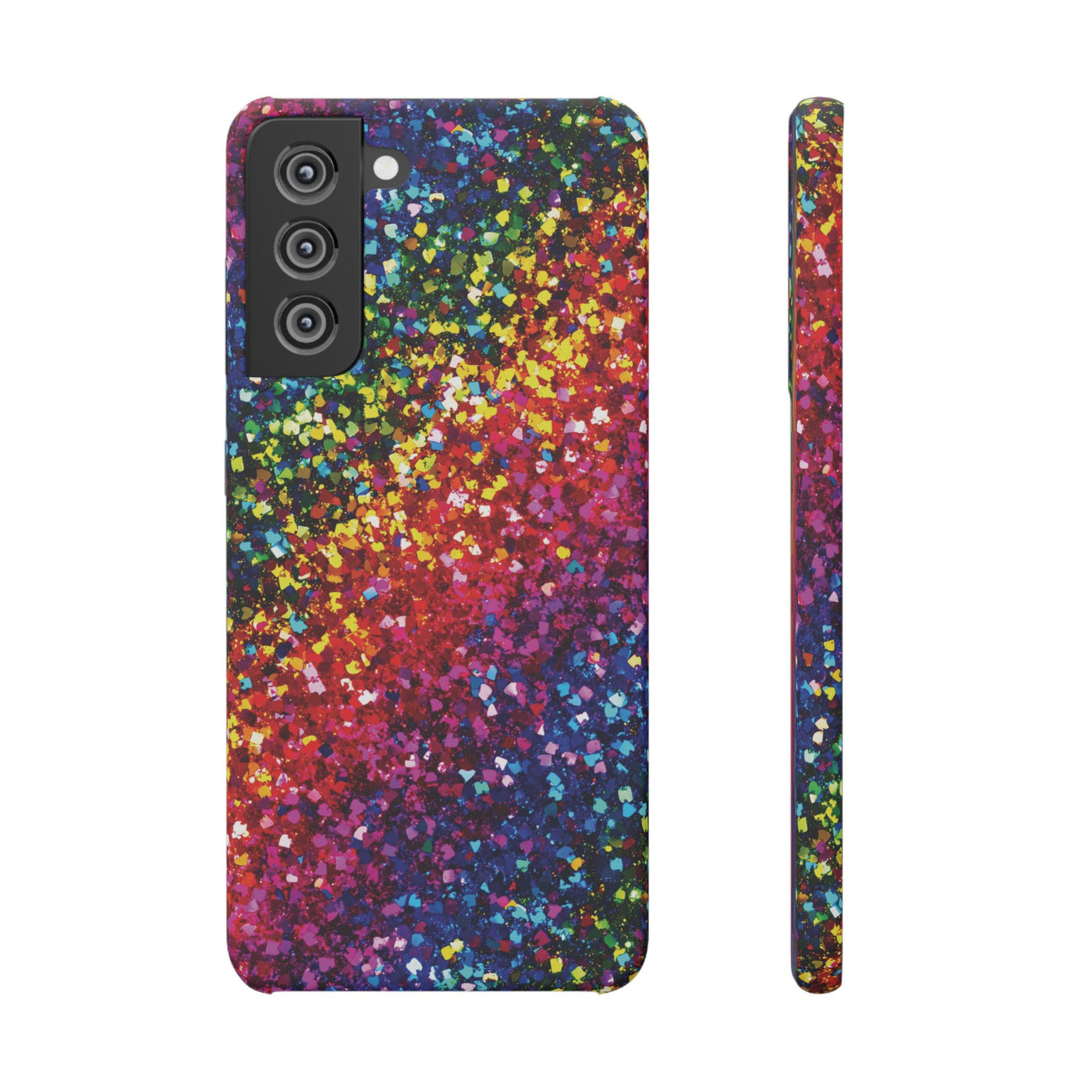 Snap Non-Glitter Muted Color Play on "Faux" Glitter Effect Cute Phone Cases for Samsung and Iphone, 16, 15, 14, S24, S23, S22, S21, S20, Plus and Ultra