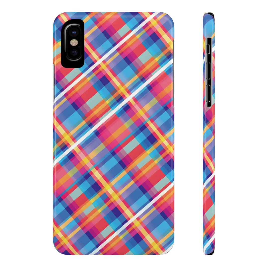 Slim Checkered Plaid Gift for Her Cute Phone Cases for Iphone 16 Pro Max | iPhone 15 Case | iPhone 15 Pro Max Case, Iphone 14, 13, 12, 11, 10, 8, 7 - Studio40ParkLane