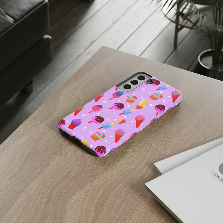 Cute Samsung Case | Cool Iphone Case | Summer Pink Ice - Cream, Samsung S24, S23, S22, S21, IPhone 15 Case | Iphone 14 Case, Iphone 13 Case - Studio40ParkLane