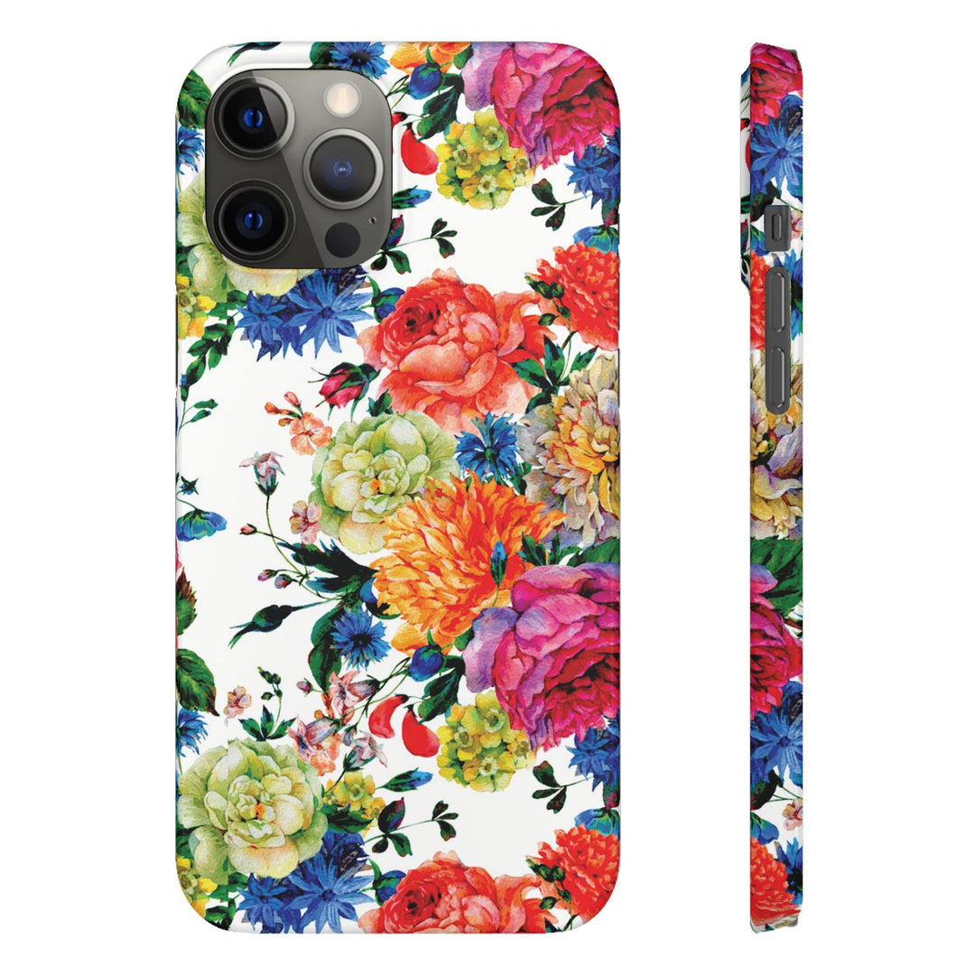 Sleek Snap Colorful Flowers Cute Phone Case for iPhone 16 15 14 13 12 11 X Xs Max Xr Pro Plus Samsung Galaxy S24 S23 S22 S21 S20 Note Ultra