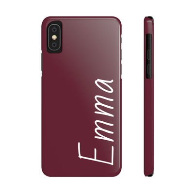 Personalized Initial Name Custom Slim Phone Cases for Iphone 16 Pro Max | iPhone 15 Case | iPhone 15 Pro Max Case, Iphone 14, 13, 12, 11, 10, 8, 7 - Studio40ParkLane