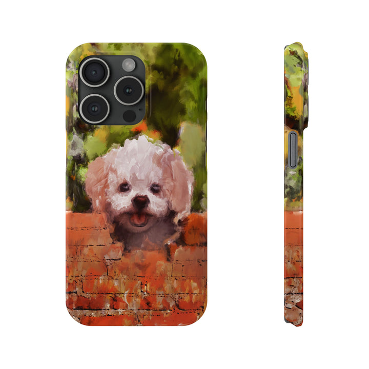 Slim Cute Phone Cases for Iphone - | iPhone 15 Case | iPhone 15 Pro Max Case, Iphone 14 Case, Iphone 14 Pro Max, Iphone 13, Bichon Frise Dog - Studio40ParkLane