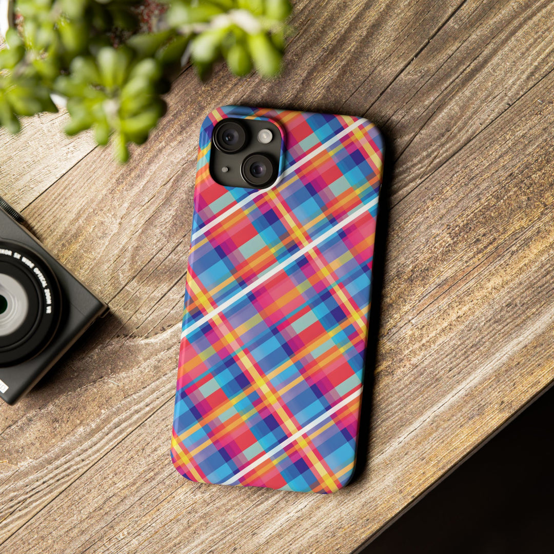 Slim Checkered Plaid Gift for Her Cute Phone Cases for Iphone 16 Pro Max | iPhone 15 Case | iPhone 15 Pro Max Case, Iphone 14, 13, 12, 11, 10, 8, 7 - Studio40ParkLane