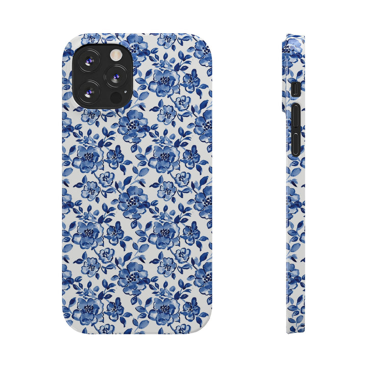 Slim Blue Chinoiserie Gift for Her Cute Phone Cases for Iphone 16 Pro Max | iPhone 15 Case | iPhone 15 Pro Max Case, Iphone 14, Iphone 14 Pro Max, Iphone 13 12 11 8 7 - Studio40ParkLane