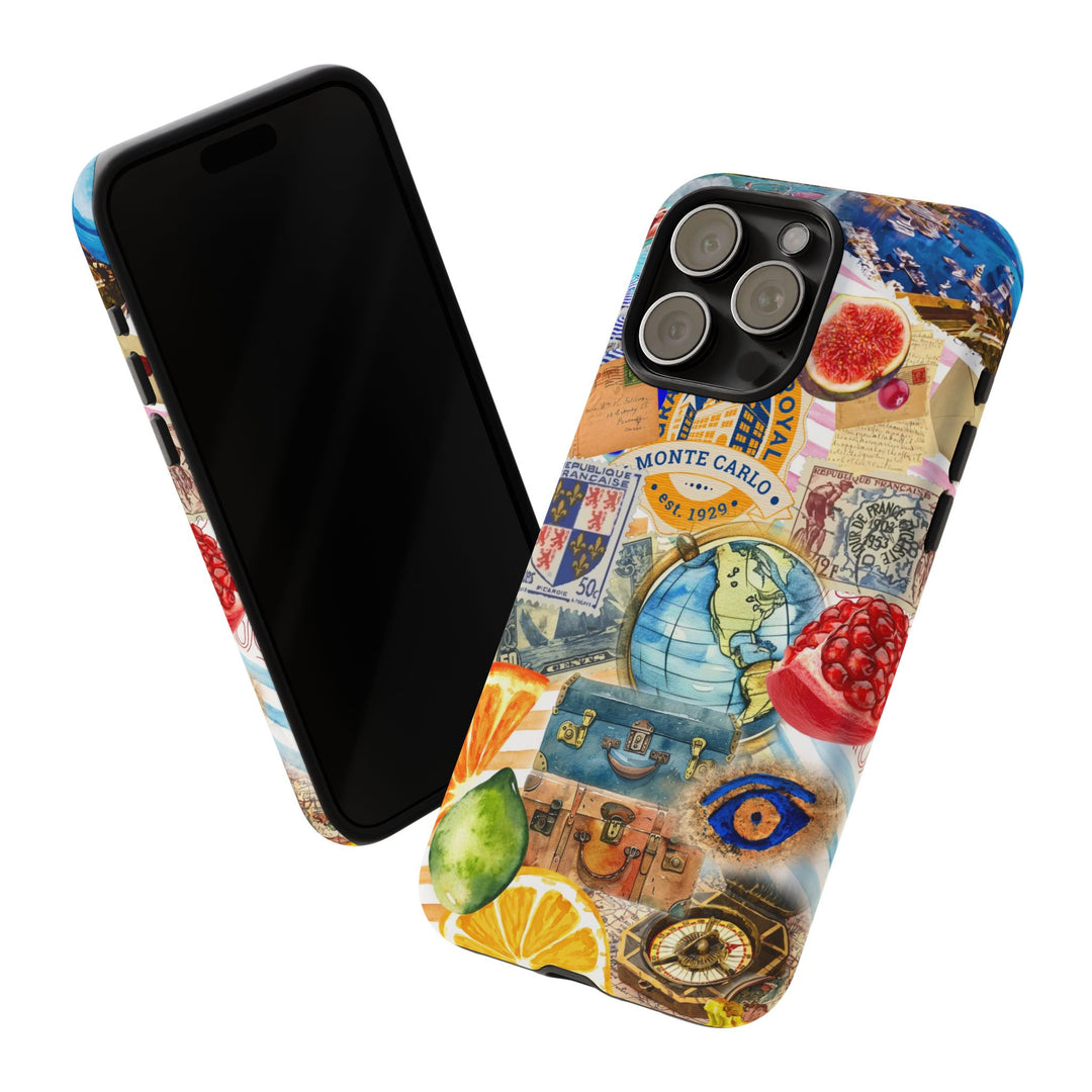 Cute European Summer Collage Phone Case, for IPhone 16 Case | Iphone 15, Iphone 14, IPhone 13 Case, 11 8 7, Samsung Galaxy S24, S23, S22, S21 Extra Protective - Studio40ParkLane