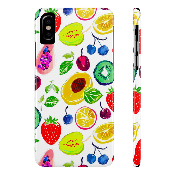Slim Cute Phone Cases for Iphone | iPhone 15 Case | iPhone 15 Pro Max Case, Iphone 14, Iphone 14 Pro Max, Iphone 13, Summer Fruit Mix - Studio40ParkLane