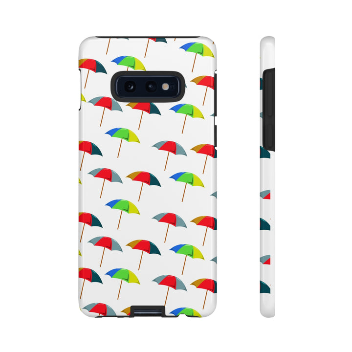 Cute Samsung Phone Case | Aesthetic Samsung Phone Case | Galaxy S23, S22, S21, S20 | Colorful Beach Parasols, Protective Phone Case - Studio40ParkLane