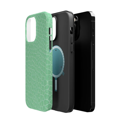 Non Leather Mint Color Pattern Magsafe Cute Phone Case for Iphone Gift for Her, | iPhone 15 Case | iPhone 15 Pro Max Case, Iphone 14, Iphone 14 Pro Max, Iphone 13, Iphone 16 - Studio40ParkLane