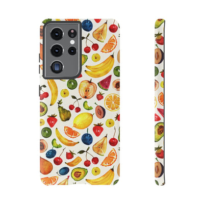 Impact Resistant, Mixed Fruits, Cute Phone Cases for Samsung S24, S23, S22, S21, IPhone 15 pro Iphone 14 pro Iphone 13 IPhone 12 Iphone 11