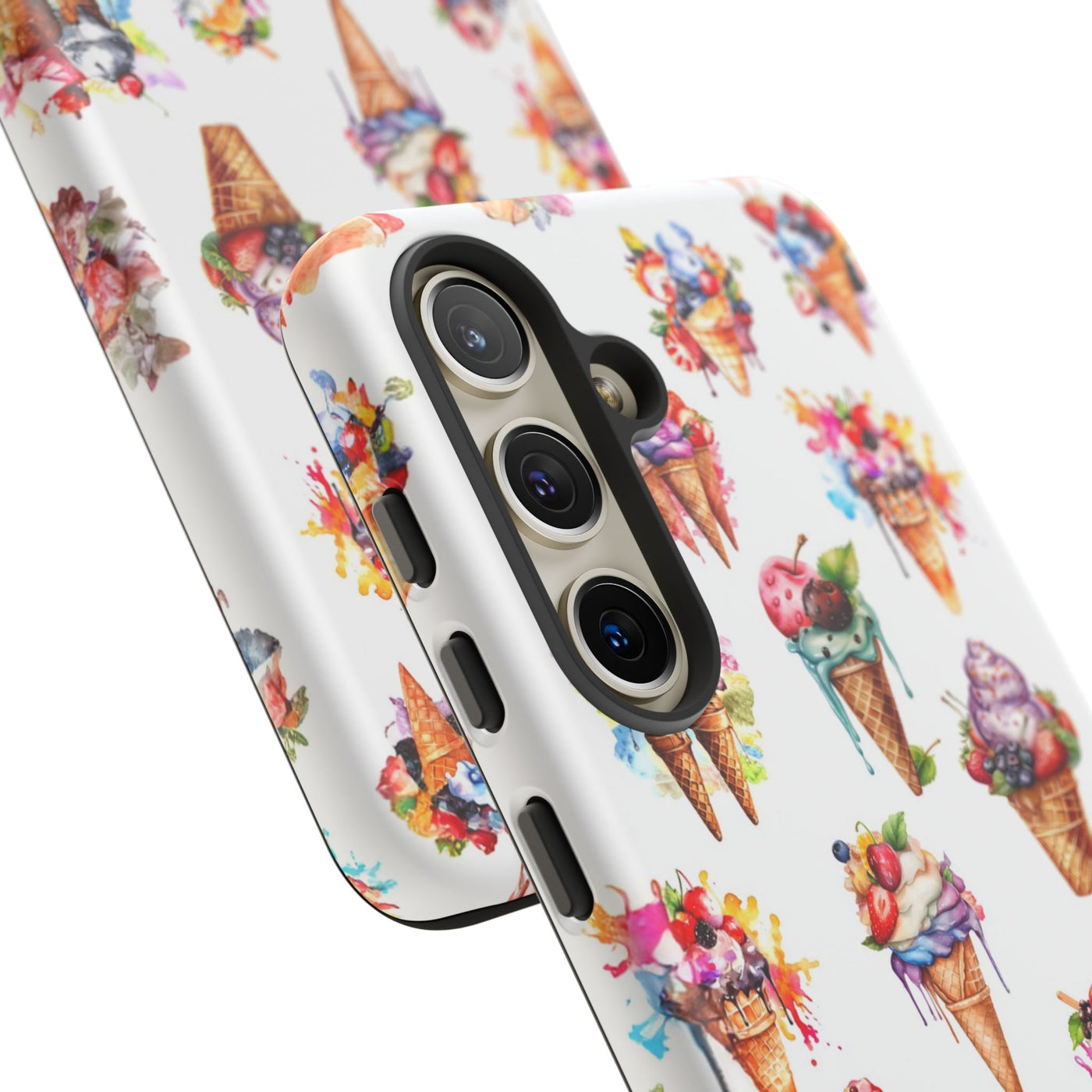 Impact Resistant, Summer Icecream, Cute Phone Cases for Samsung S24, S23, S22, S21, IPhone 15 pro, Iphone 14 pro, Iphone 13 IPhone 12, Iphone 11