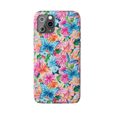 Slim Butterflies Flowers Gift for Her Cute Phone Cases for Iphone 16 Pro Max | iPhone 15 Case | iPhone 15 Pro Max Case, Iphone 14, 13, 12, 11, 10, 8, 7
