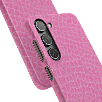 Snap Non Leather Pink Color Pattern Gift for Her Cute Phone Cases for Samsung Galaxy S24, S23, S22, S21, S20, Plus, Ultra, Iphone 16, 15, 14, Pro and Max - Studio40ParkLane