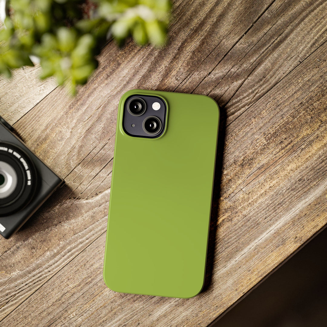 Slim Chartreuse Green Gift for Her Aesthetic Cute Phone Case for Iphone 16 - | iPhone 15 Pro Max Case | iPhone 14 Case 13 12 11 10 9 8 7 - Studio40ParkLane