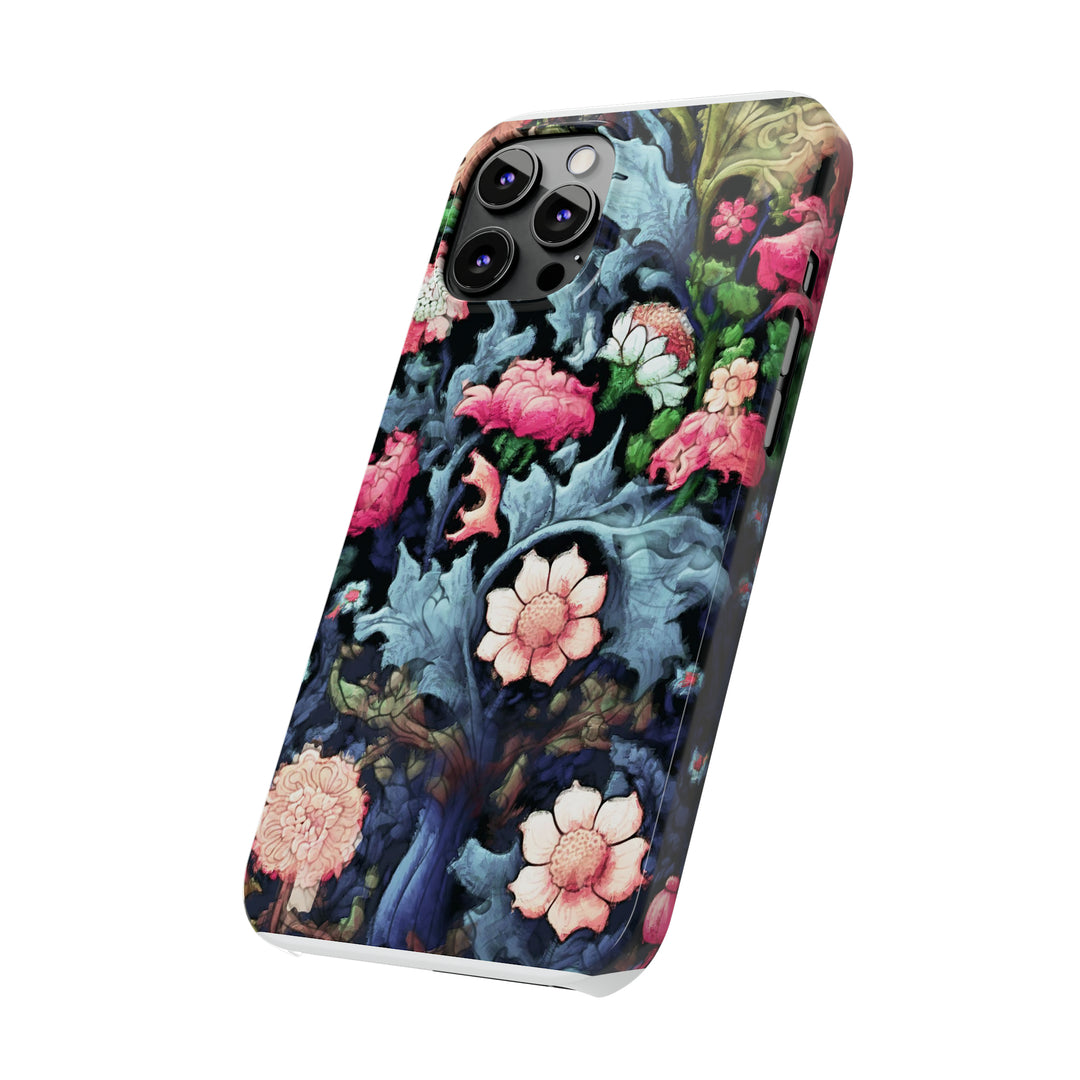 Slim Cute Phone Cases for Iphone - | iPhone 15 Case | iPhone 15 Pro Max Case, Iphone 14 Case, Iphone 14 Pro Max, Iphone 13, Flowers Scene - Studio40ParkLane