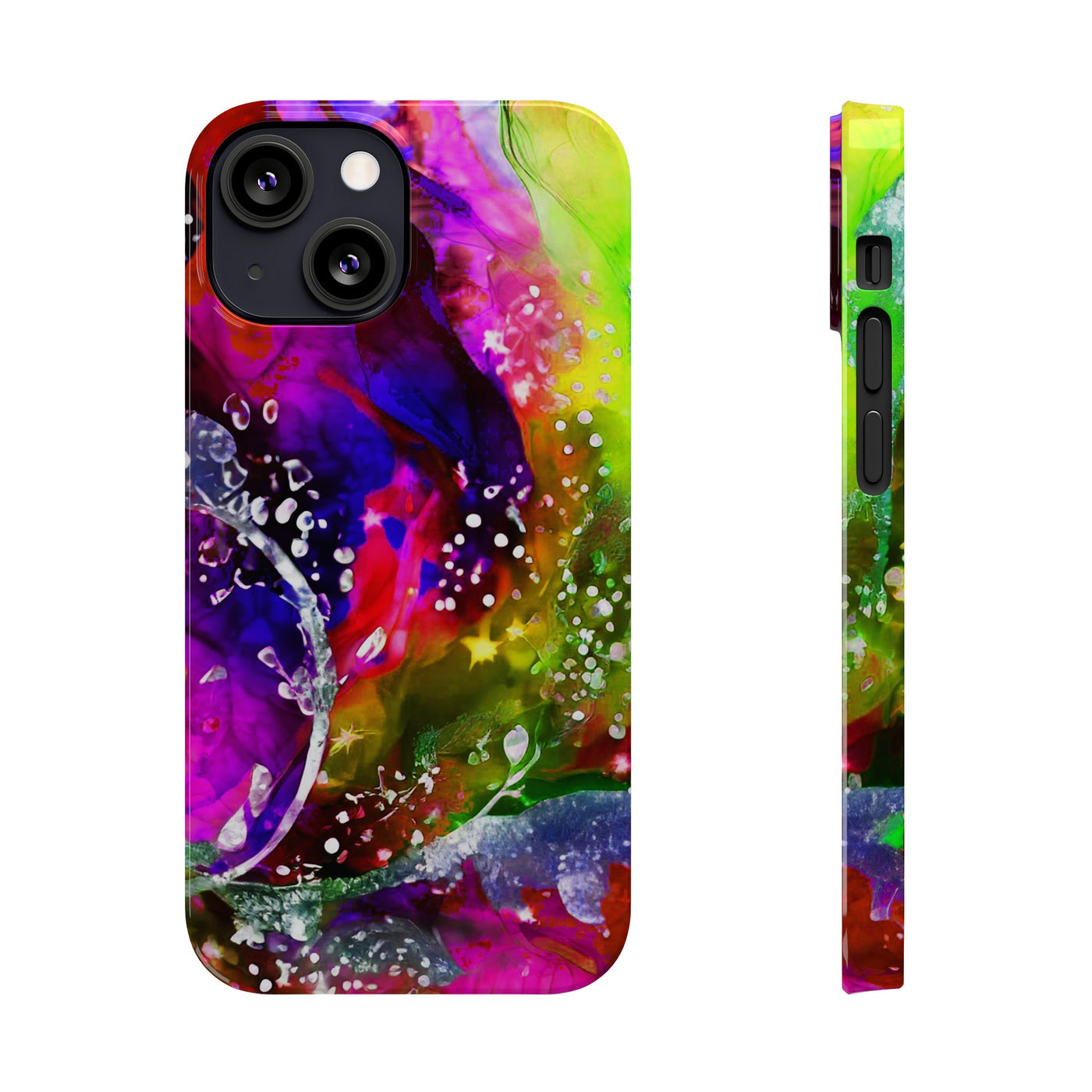 Slim Cute Phone Cases for Iphone  | iPhone 15 Case | iPhone 15 Pro Max Case, Iphone 14, Iphone 14 Pro Max, Iphone 13, Summer Marble Feast