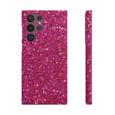 Snap Non-Glitter Muted Pink Play on "Faux" Glitter Effect Cute Phone Cases for Samsung and Iphone, 16, 15, 14, S24, S23, S22, S21, S20, Plus and Ultra