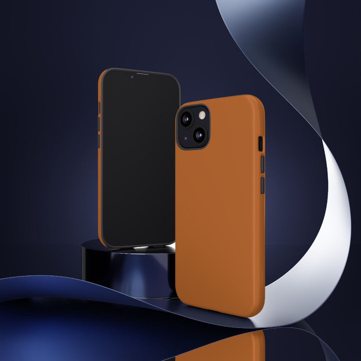 Premium Tough Rusty Brown Orange Gift for Her Cute Phone Cases for Samsung S25 S24, S23, S22, S21, Iphone, 16, 15, 14, 13 Pro Max Ultra - Studio40ParkLane