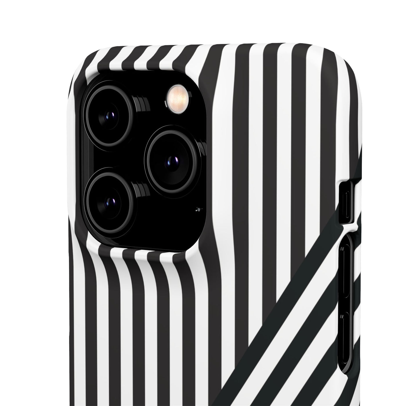 Aesthetic Black White Stripes Cute Phone Case Sleek Snap - For iPhone 17 Pro Max iPhone 16 Pro iPhone 15 Iphone 14 Plus 13 Pro 12 11 10 Gift - Studio40ParkLane