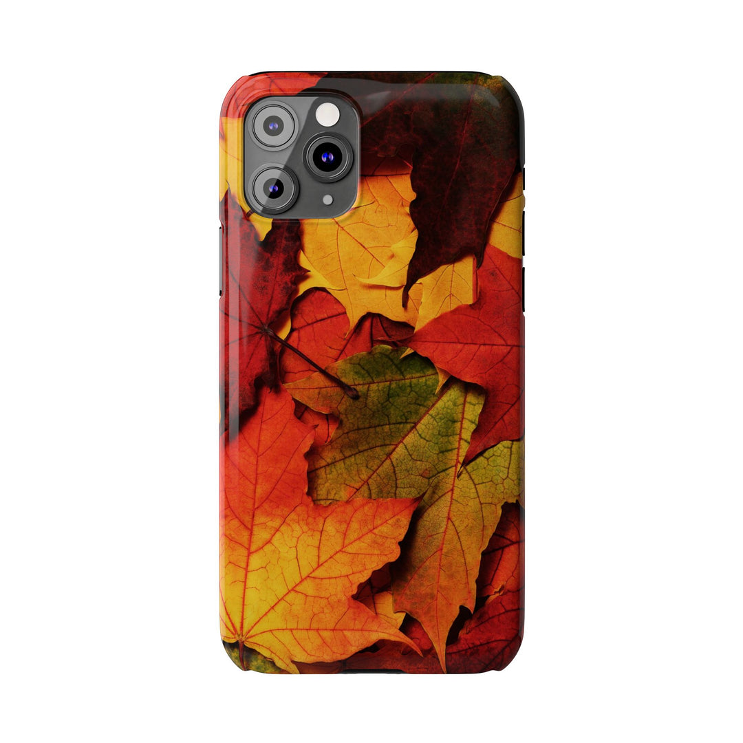 Slim Autumn Fall Leaves Gift Cute Phone Cases for Iphone 16 | iPhone 15 Case | iPhone 15 Pro Max Case, Iphone 14, Iphone 14 Pro Max, Iphone 13, Slim Mom Dad Gift - Studio40ParkLane