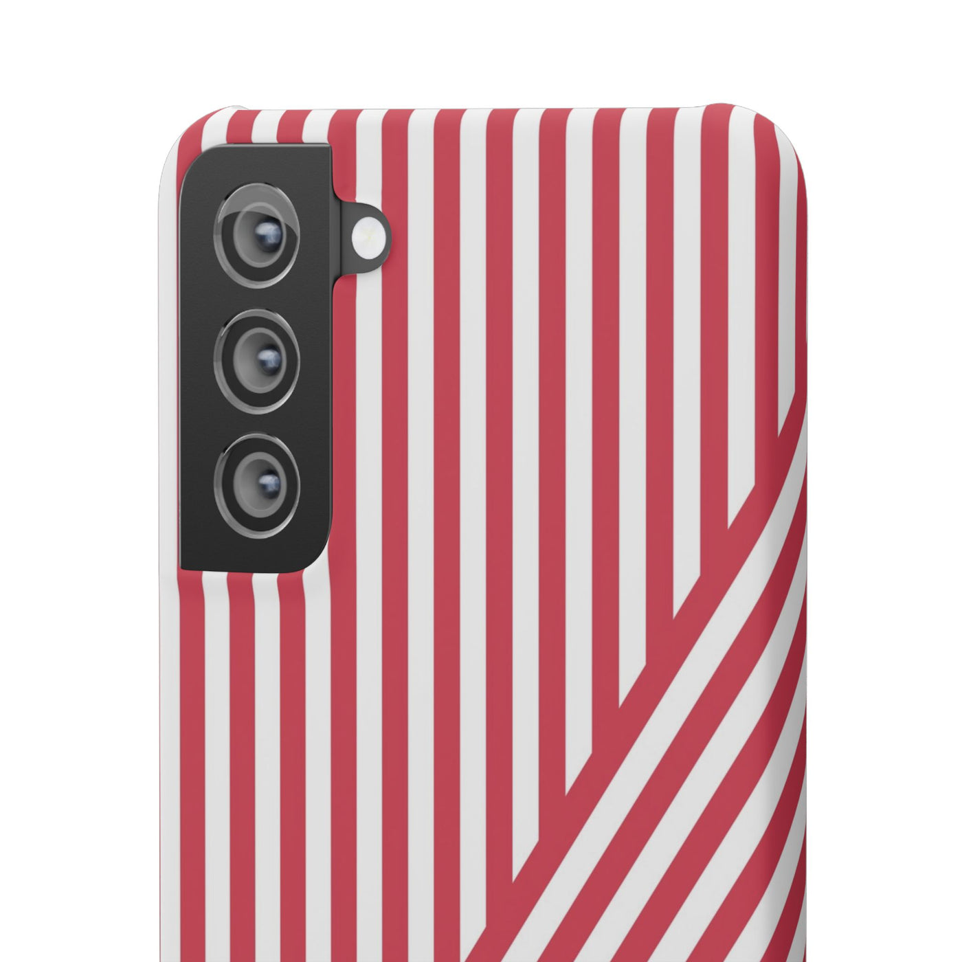 Aesthetic Winterberry Red Stripes Cute Phone Case Sleek Snap - For iPhone 17 Pro Max iPhone 16 Pro iPhone 15 Iphone 14 Plus 13 Pro 12 11 10 Gift - Studio40ParkLane