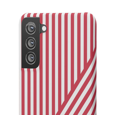 Aesthetic Winterberry Red Stripes Cute Phone Case Sleek Snap - For iPhone 17 Pro Max iPhone 16 Pro iPhone 15 Iphone 14 Plus 13 Pro 12 11 10 Gift - Studio40ParkLane