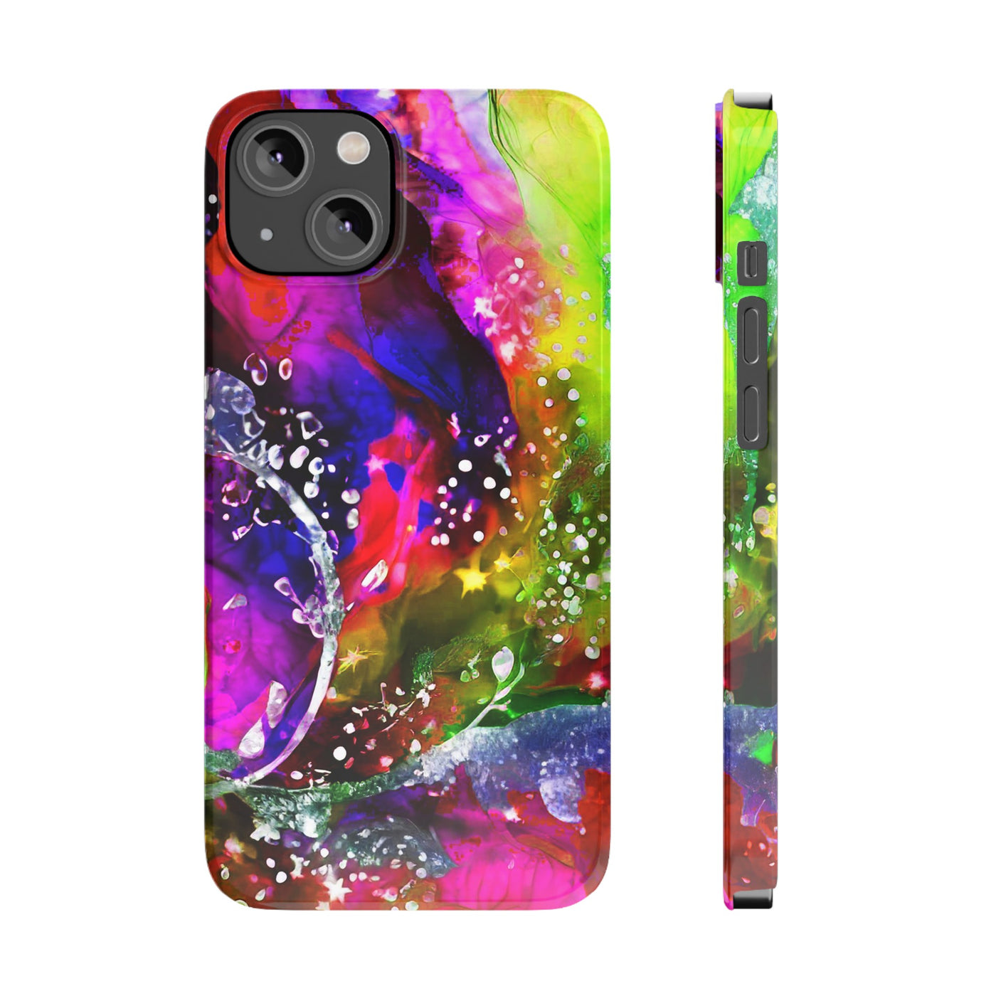 Slim Cute Phone Cases for Iphone  | iPhone 15 Case | iPhone 15 Pro Max Case, Iphone 14, Iphone 14 Pro Max, Iphone 13, Summer Marble Feast