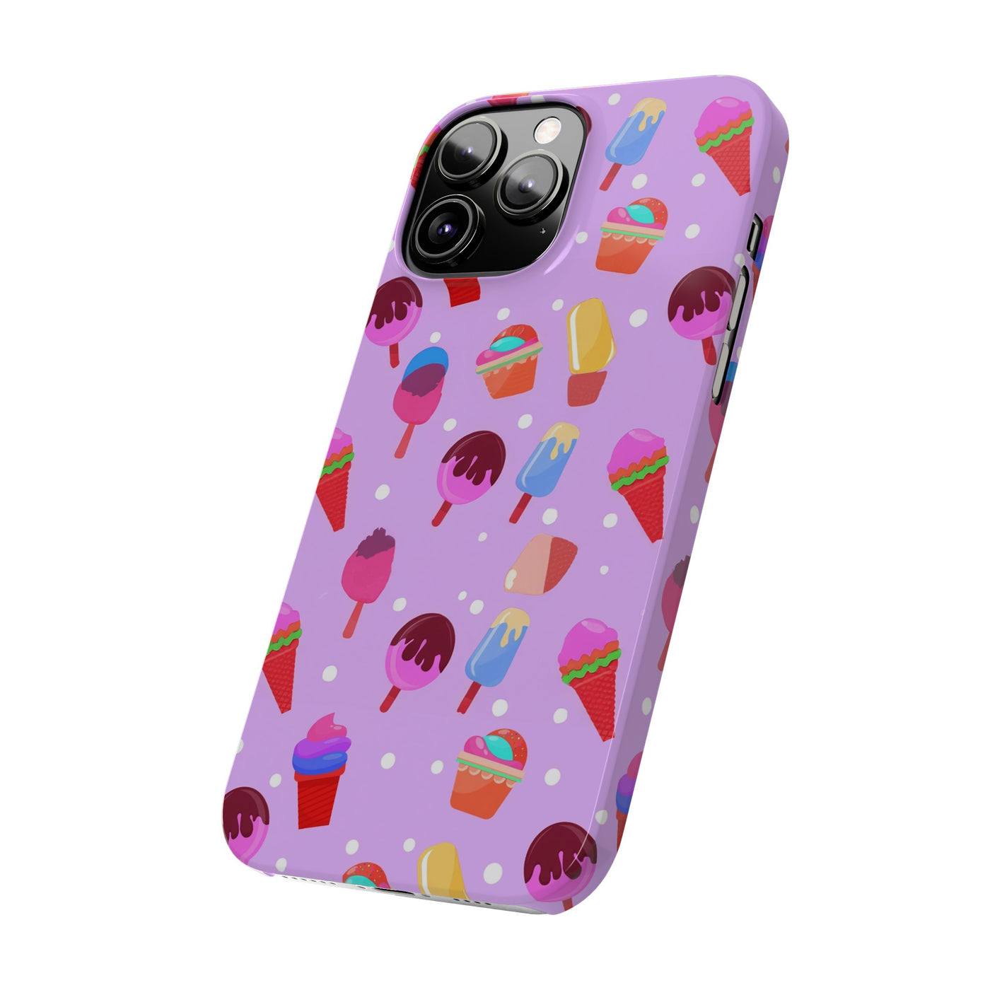 Slim Cute Phone Cases for Iphone - | iPhone 15 Case | iPhone 15 Pro Max Case, Iphone 14 Case, Iphone 14 Pro Max, Iphone 13, Summer Ice-cream Pink