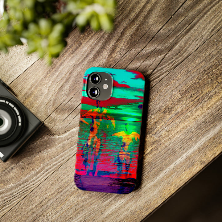 Slim Cute Phone Cases for Iphone - | iPhone 15 Case | iPhone 15 Pro Max Case, Iphone 14 Case, Iphone 14 Pro Max, Iphone 13, Sunset Mystery Dance - Studio40ParkLane